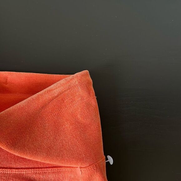 NWOT Free People High Rise Leggings Orange Peach Drawstring XS/S Gym Activewear - Picture 13 of 15